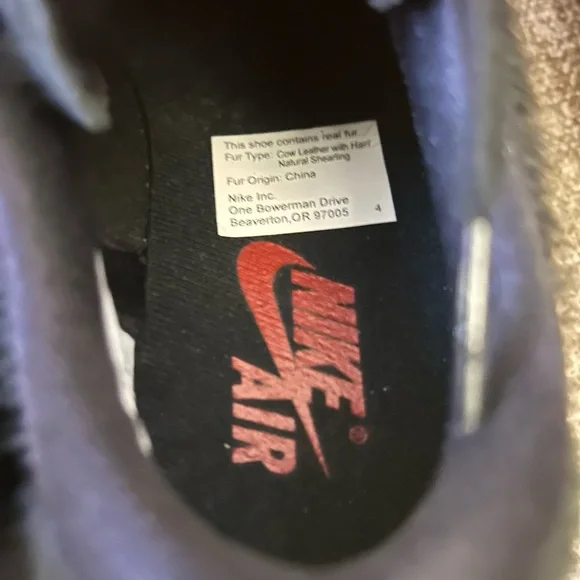 NWOT (WMNS) Air Jordan 1 Low Brooklyn 'Black Gym Red' size 5 - Picture 6 of 8